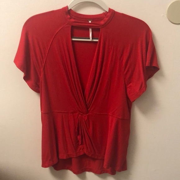 Red Free People Top - Picture 1 of 3